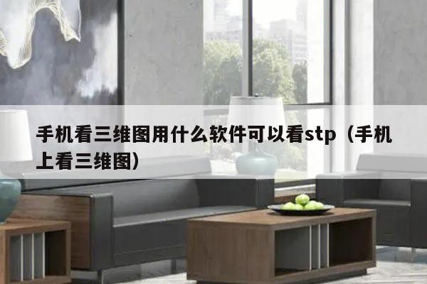 手机看三维图用什么软件可以看stp（手机上看三维图）