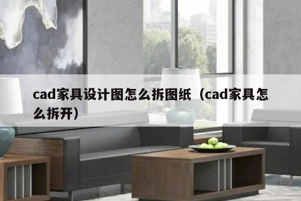 cad家具设计图怎么拆图纸（cad家具怎么拆开）