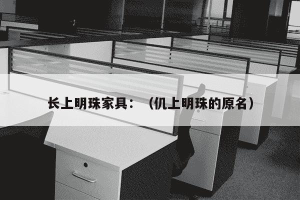 长上明珠家具：（仉上明珠的原名）