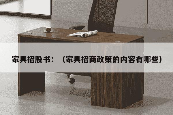 家具招股书：（家具招商政策的内容有哪些）