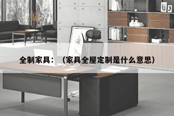 全制家具：（家具全屋定制是什么意思）