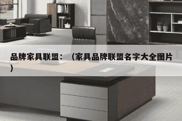 品牌家具联盟：（家具品牌联盟名字大全图片）