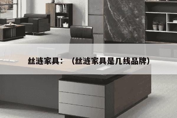 丝涟家具：（丝涟家具是几线品牌）