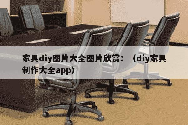 家具diy图片大全图片欣赏：（diy家具制作大全app）