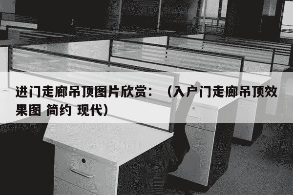 进门走廊吊顶图片欣赏：（入户门走廊吊顶效果图 简约 现代）